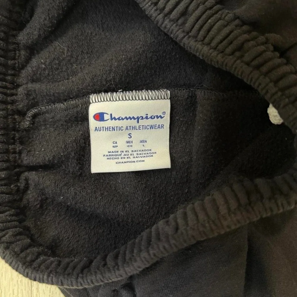 Champion San Diego State University Black Cuff Sweatpants Mens Size Small Cozy